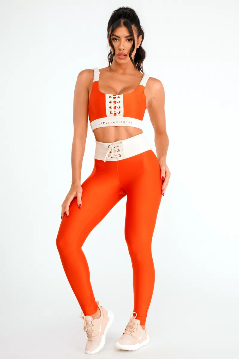 Legging Disruptive Orange Páprica