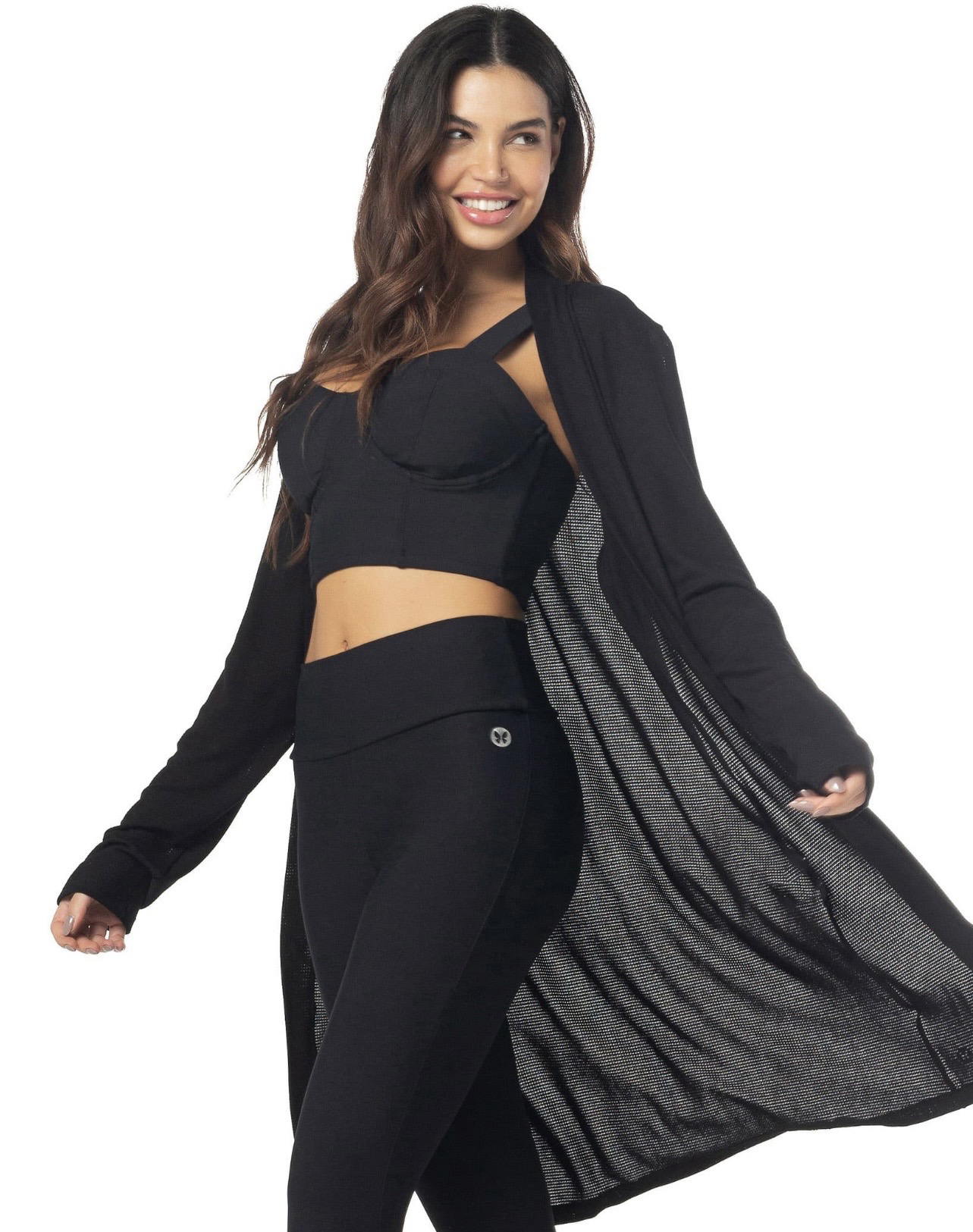 Blusa Manga Longa Trinity Preto