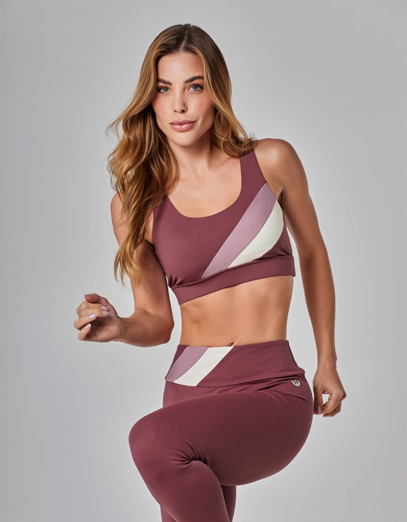 Calça Legging Tricolor Motion Ebano