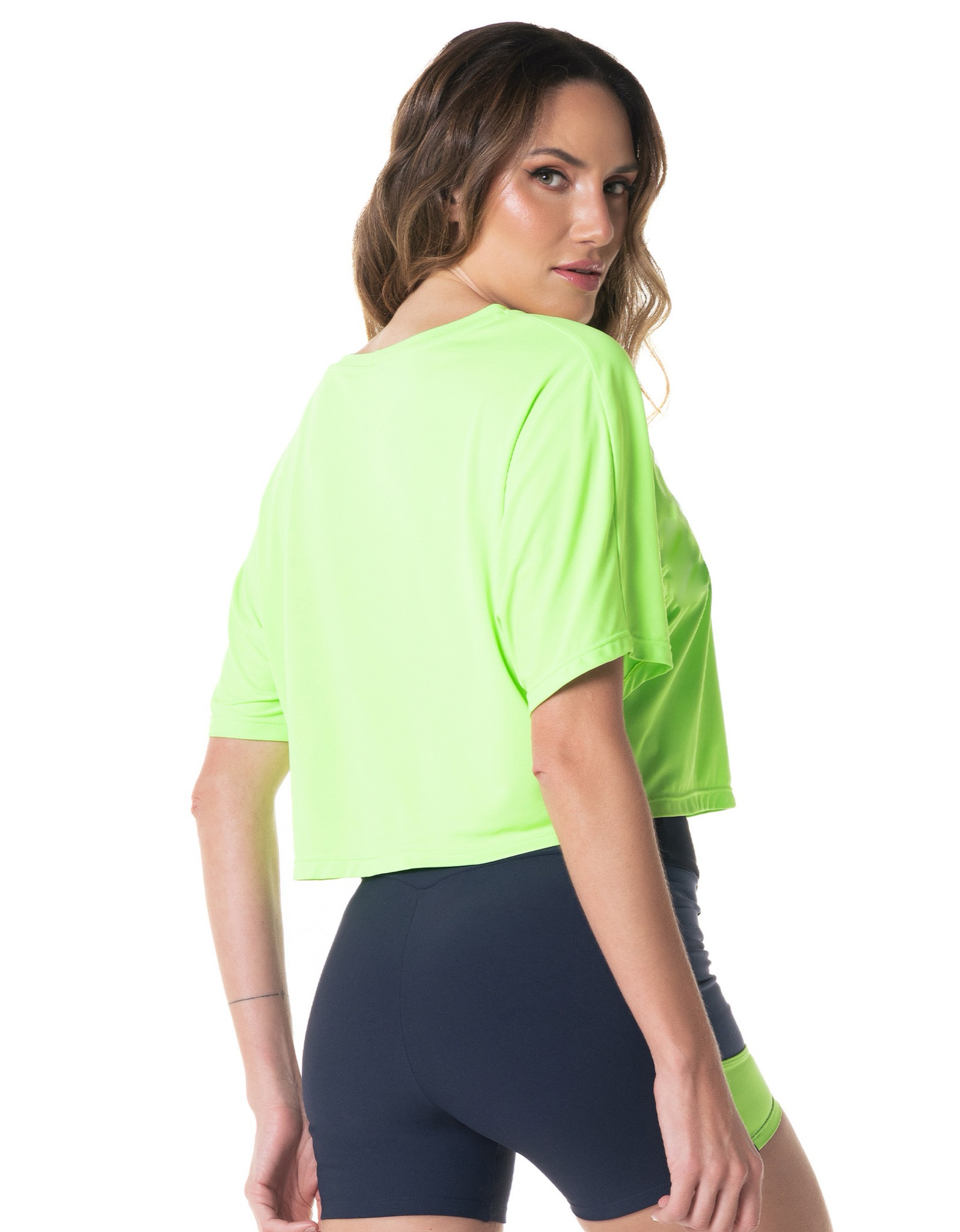 Blusa cropped Dry Fit Beats verde