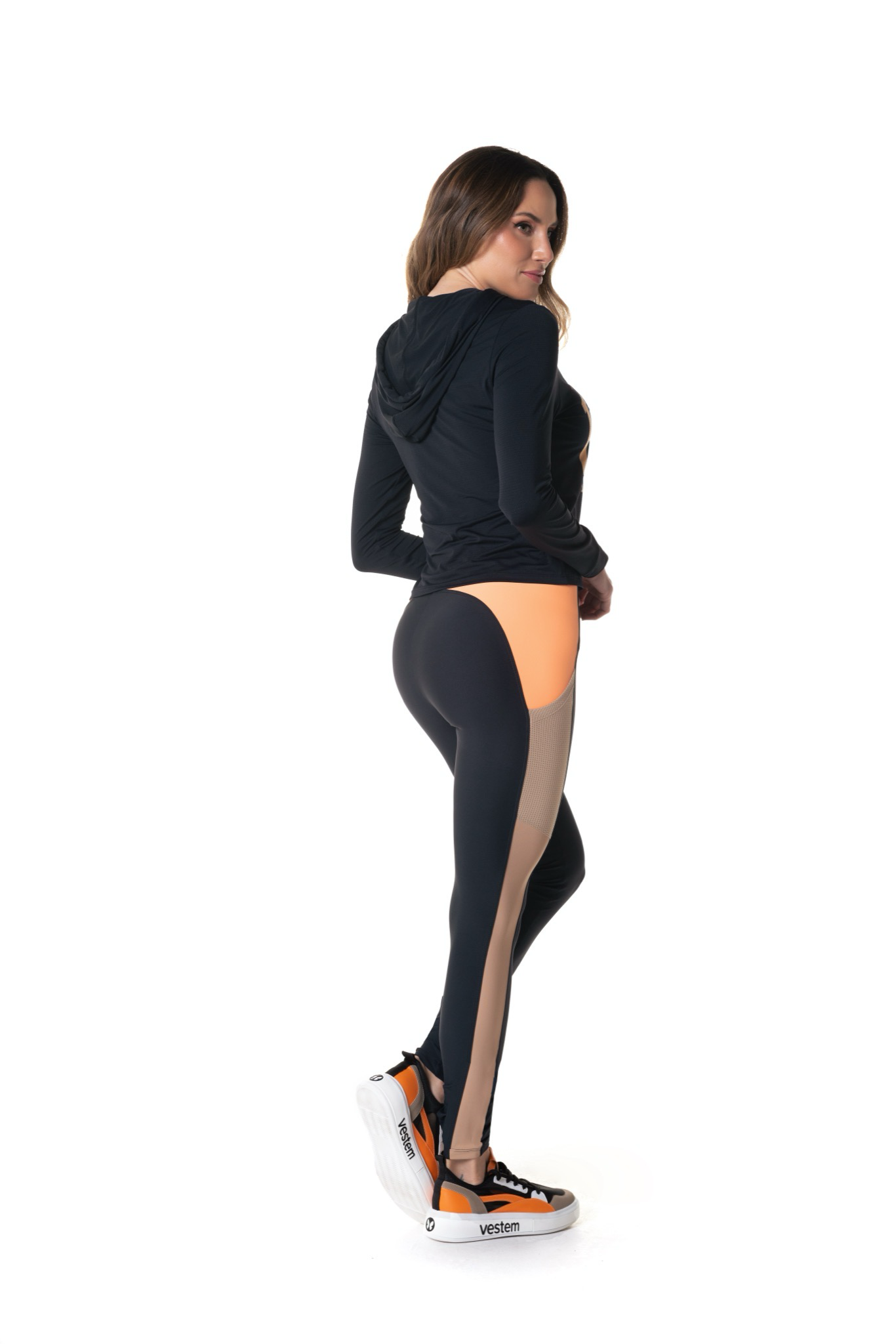 Blusa manga longa Dry Fit Glimmer Preto