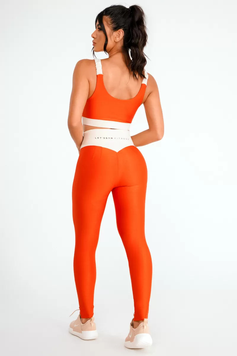 Legging Disruptive Orange Páprica