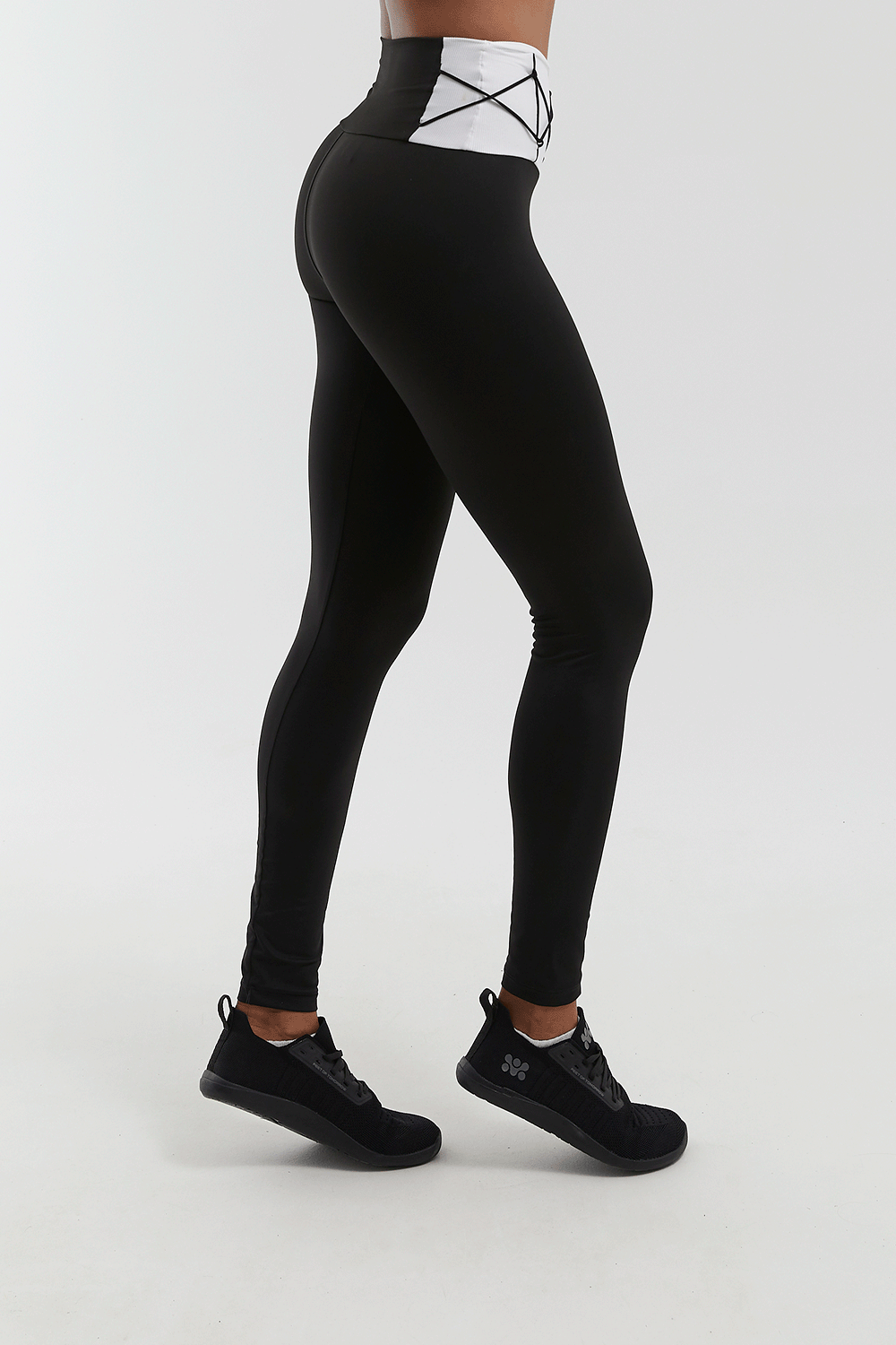Calça Legging DT Glam Preto/Branco