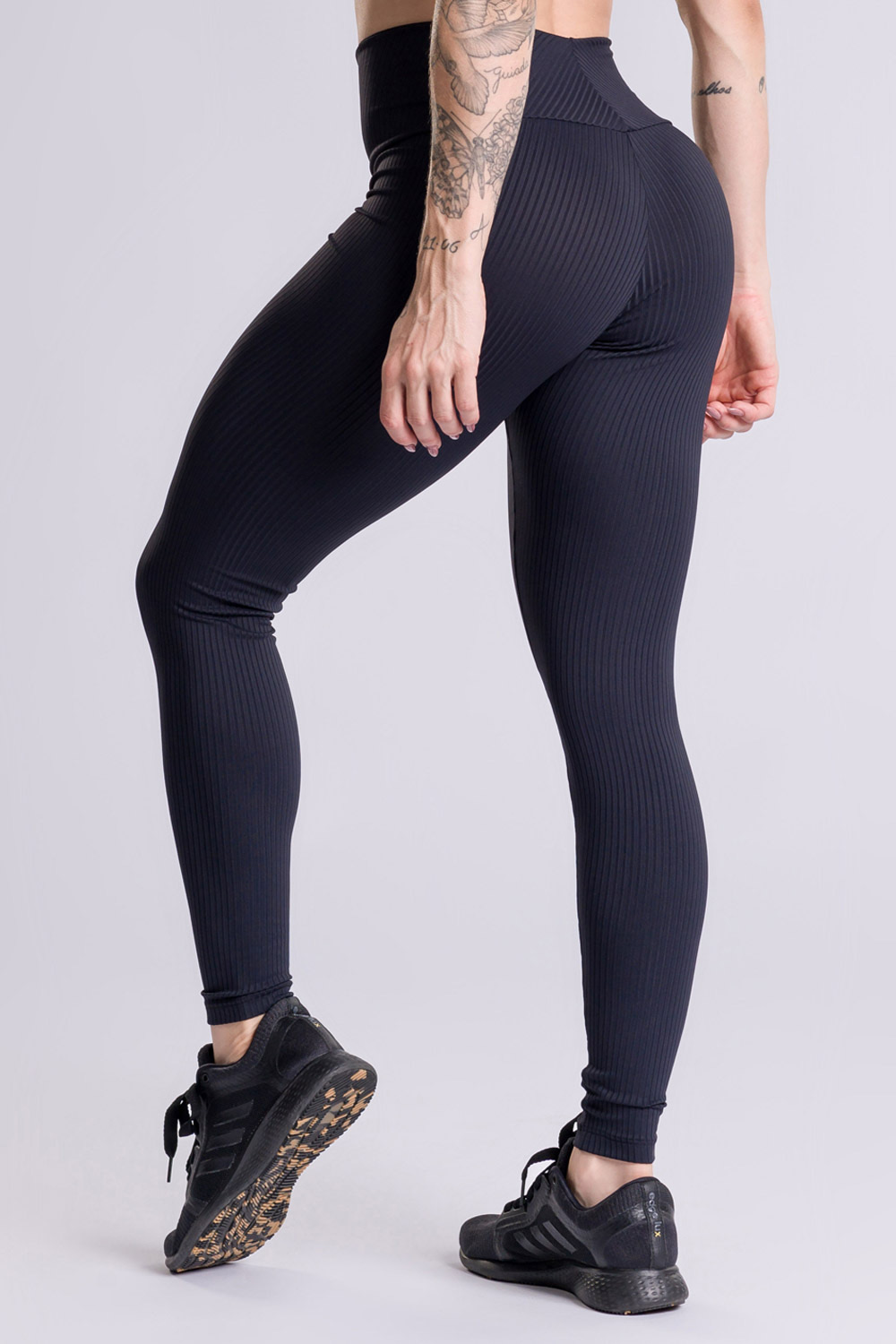 Calça Legging Canelada Marcelle Preto