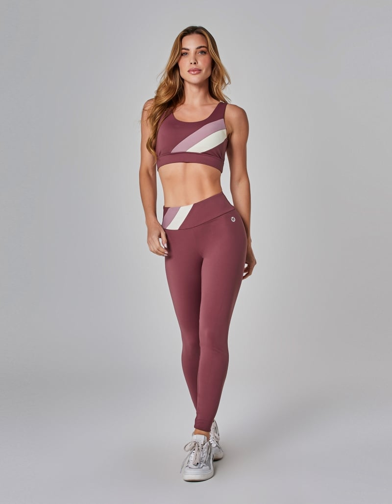 Calça Legging Tricolor Motion Ebano