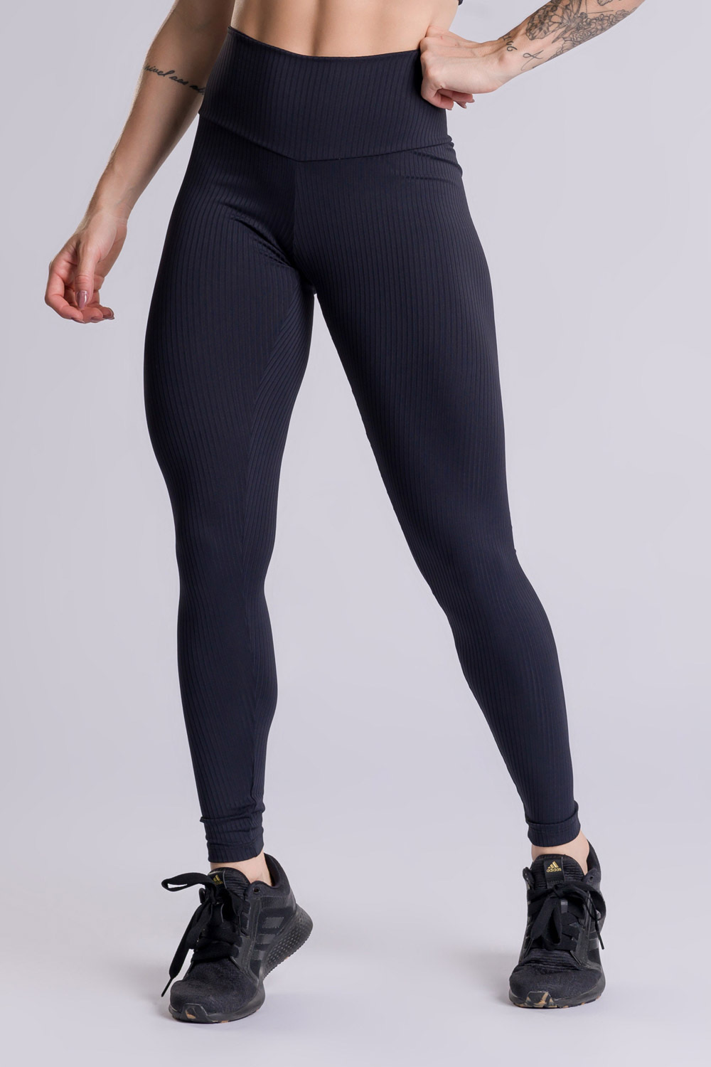 Calça Legging Canelada Marcelle Preto