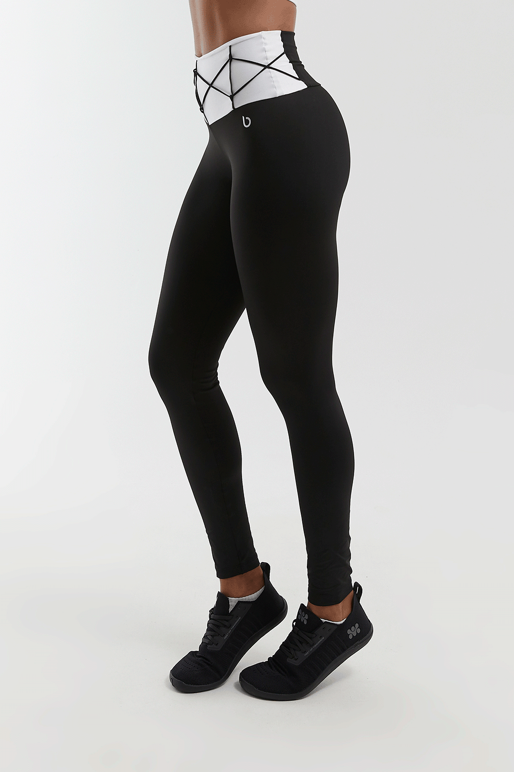 Calça Legging DT Glam Preto/Branco
