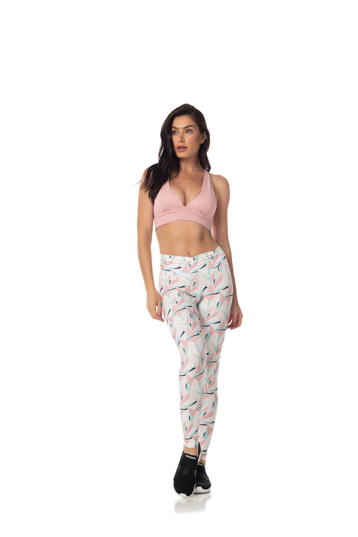 Calça Legging cos frufru Musgravite Rosa
