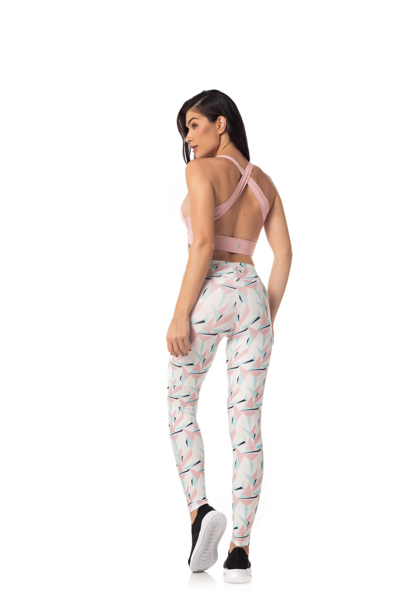 Calça Legging cos frufru Musgravite Rosa