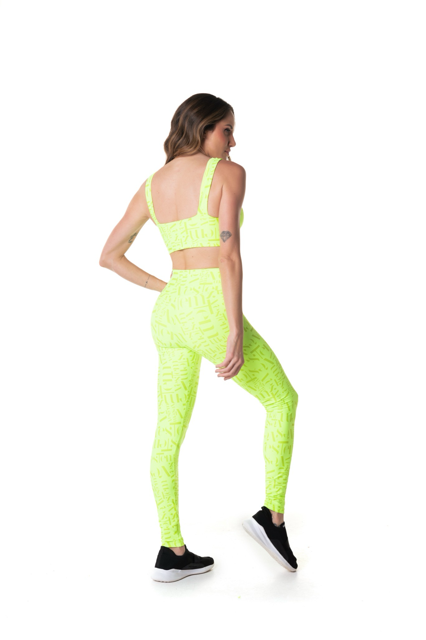 Calça legging Emboldem Amarelo Neon