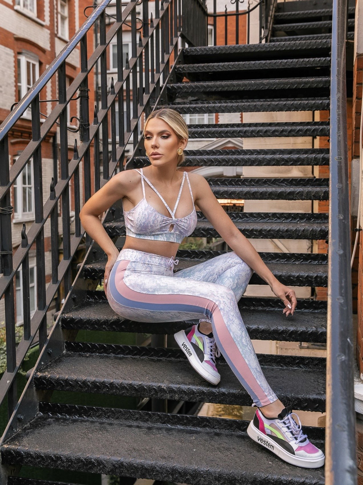 Calça Legging Empina bumbum Cobra Candy Rosa