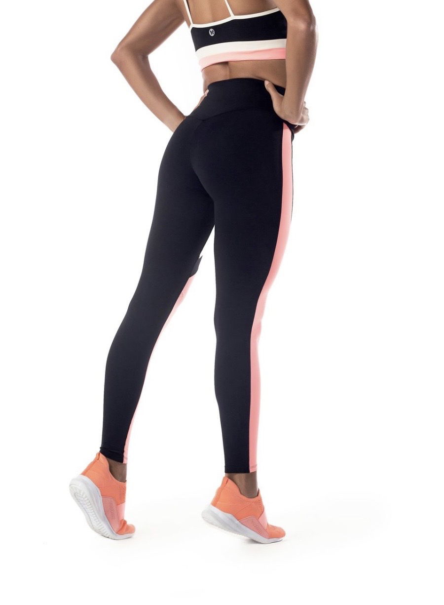 Calça Legging Fuso Orquídea Coral Neon