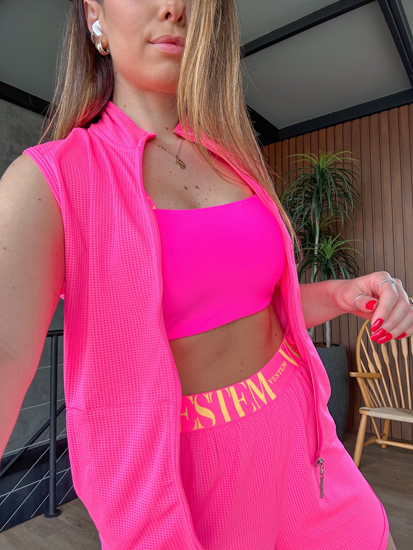 Colete Rabat Pink Neon