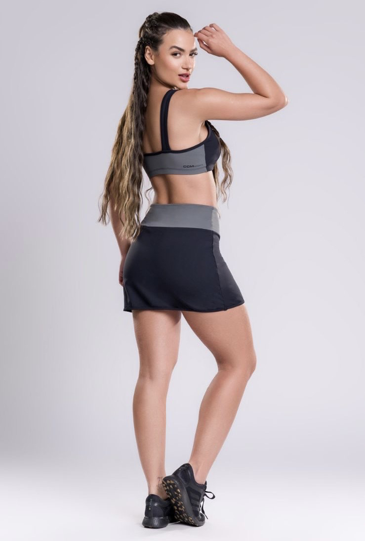 Short Saia Surfe Preto
