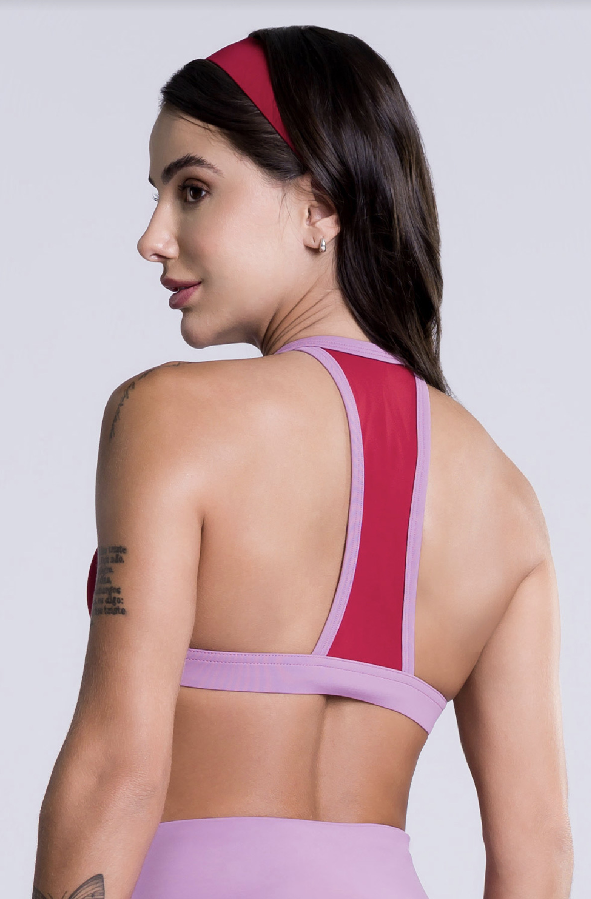 Top Alban Vermelho c Rosa