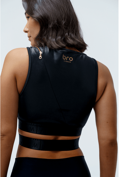 Top Cropped Deleite Animal Print