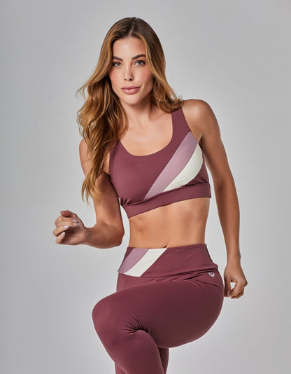 Calça Legging Tricolor Motion Ebano