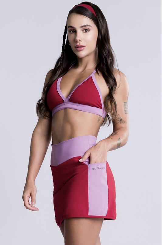 Short Saia Surfe Vermelho